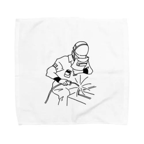 お仕事シリーズ溶接 Towel Handkerchief