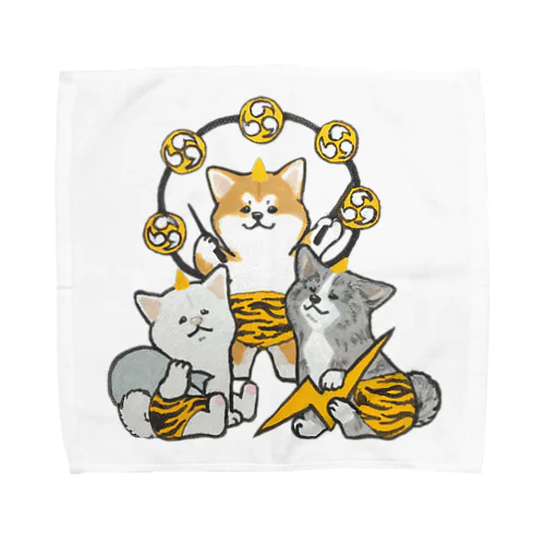 カミナリ様⚡️AKITAトリオ Towel Handkerchief