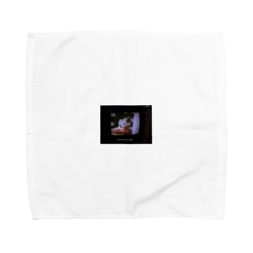 close your eyes. Towel Handkerchief