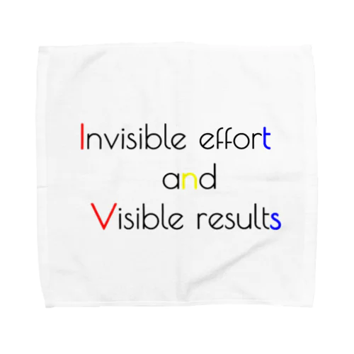 Invisible effort and visible result Towel Handkerchief