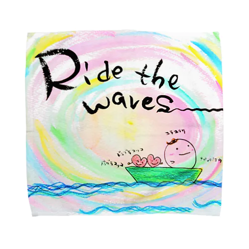 Ride the waves Towel Handkerchief