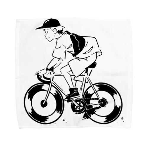 ピストバイクでポタリング Towel Handkerchief