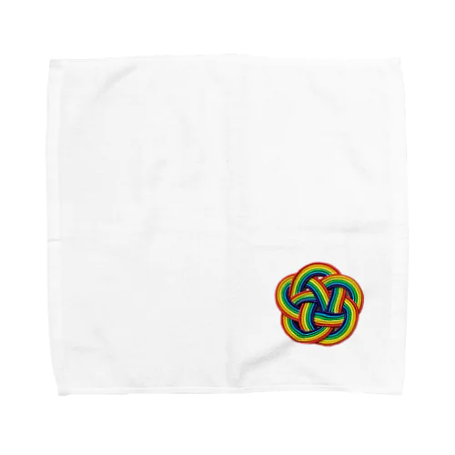 虹いろびより　水引　梅 Towel Handkerchief