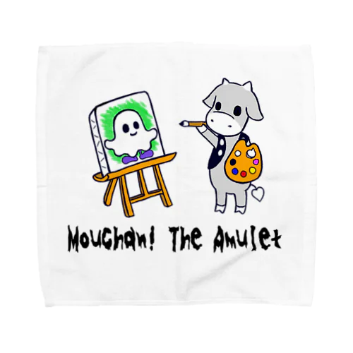 呪物のモーちゃん、お友達の絵を描くの巻 Towel Handkerchief