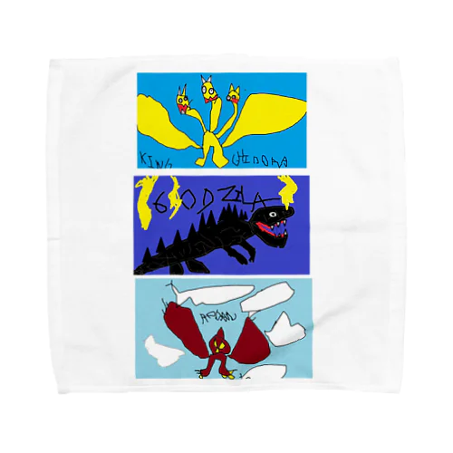 Monsters怪獣 Towel Handkerchief