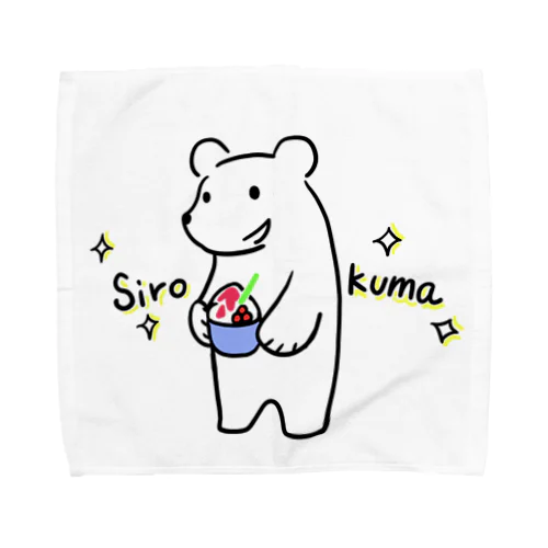 シロクマと白熊 Towel Handkerchief