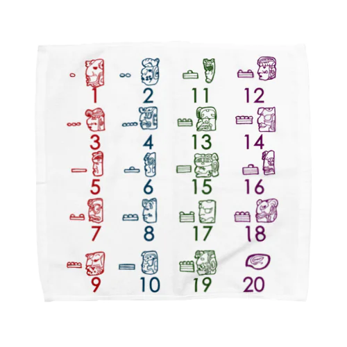 マヤ数字 Towel Handkerchief