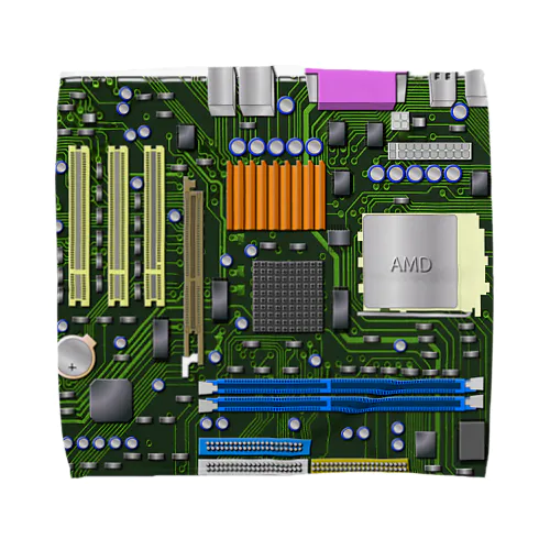 パソコンのマザーボード タオルハンカチ