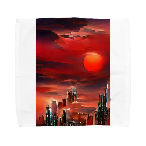 Red Night Towel Handkerchief