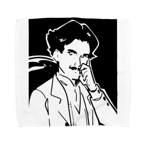 ニコラ・テスラ（Nikola Tesla） タオルハンカチ