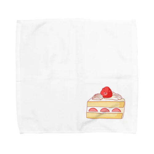 ショートケーキのほほえみくまさん Towel Handkerchief