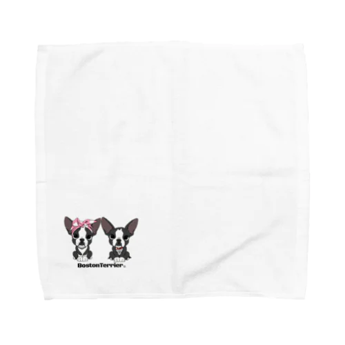 Boston Terrier~BABY BLACK~ Towel Handkerchief