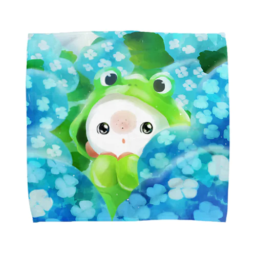 アジサイとスースー Towel Handkerchief