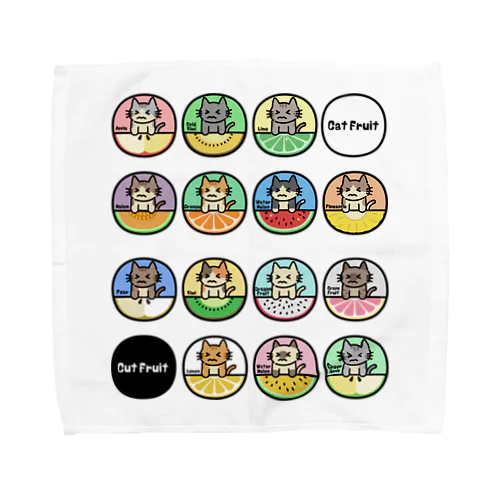 14Cats（フルーツ） Towel Handkerchief