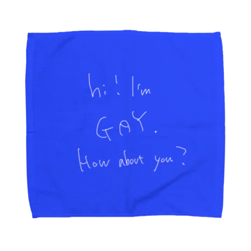 Hi I’m Gay｜レズビアンあるある Towel Handkerchief