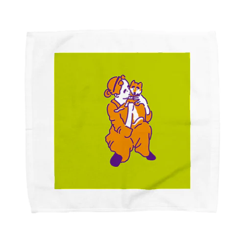 柴犬ポップライフ_2 Towel Handkerchief