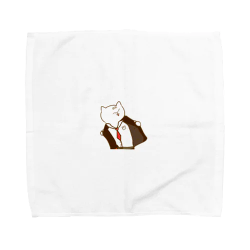 ねこの島岡さん Towel Handkerchief