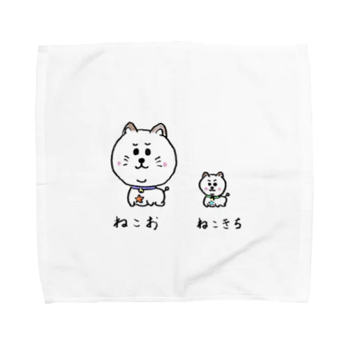 ねこおとねこきち Towel Handkerchief