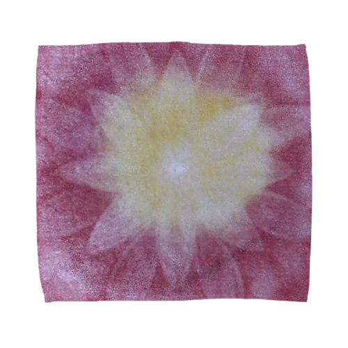 光のパステルアート　光の花 Towel Handkerchief