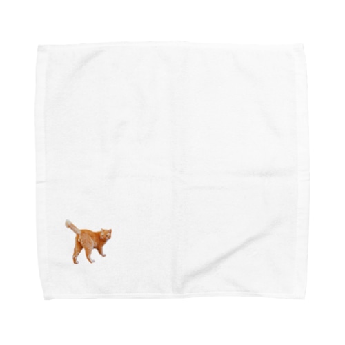 振り返り猫 Towel Handkerchief
