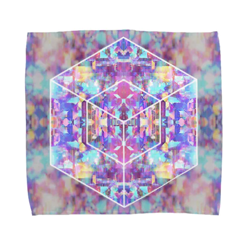 Holographic cube Towel Handkerchief