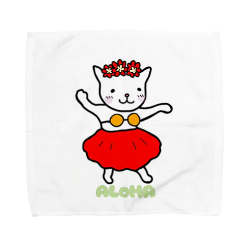 フラ猫ダンス Towel Handkerchief