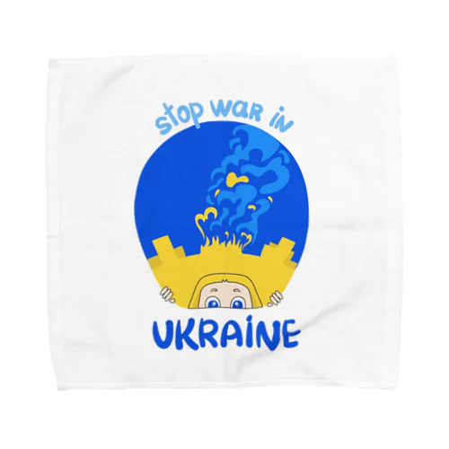 STOP WAR IN UKRAINE　エレナちゃん タオルハンカチ