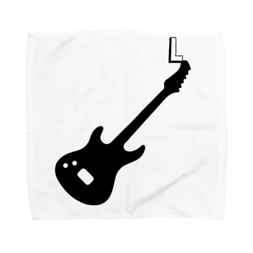 L logo guitarver タオルハンカチ