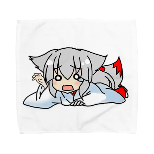 たちけて狐巫女さん Towel Handkerchief