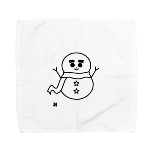 無色の雪だるま Towel Handkerchief