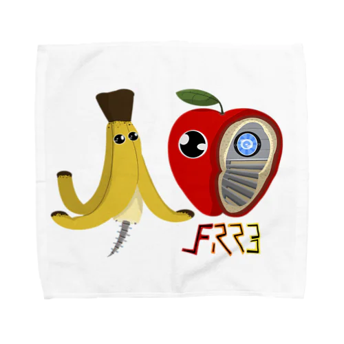 フルロボ バナナ＆りんご Towel Handkerchief