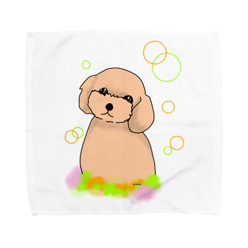 トイプードル癒し犬 Towel Handkerchief