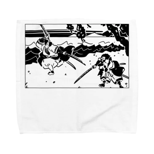 巌流島の闘い(the duel at Ganryu-jima Island) Towel Handkerchief