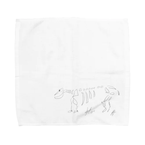 カバの標本Tシャツ Towel Handkerchief