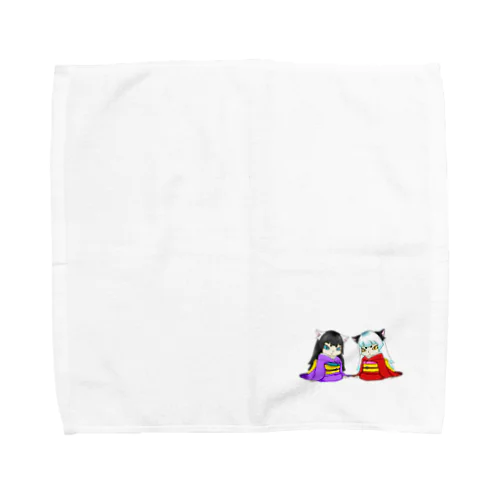 双子ノ猫娘 Towel Handkerchief