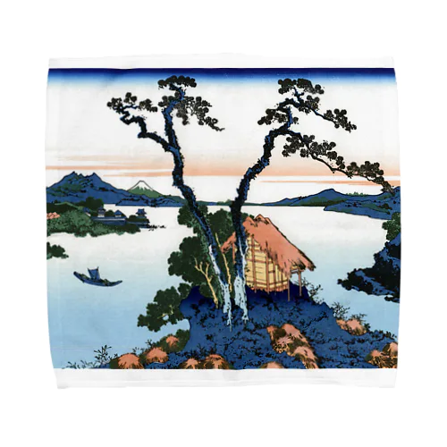 葛飾北斎_冨嶽三十六景　信州諏訪湖 Towel Handkerchief