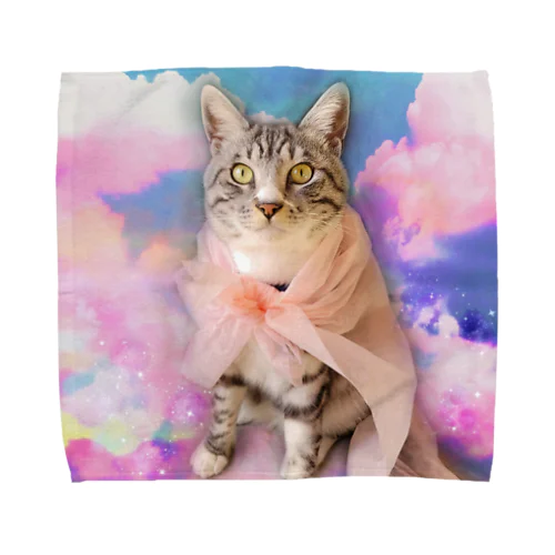 誇らしげなねこ Towel Handkerchief