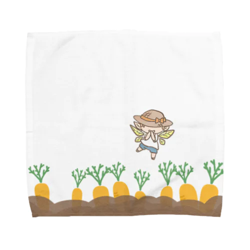 むぎわらちゃんとにんじん畑 Towel Handkerchief