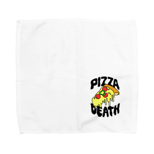 ピザデス (black) Towel Handkerchief