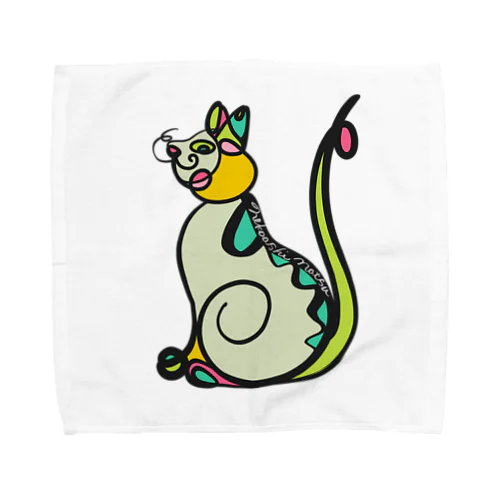 誇り高い猫。 Towel Handkerchief
