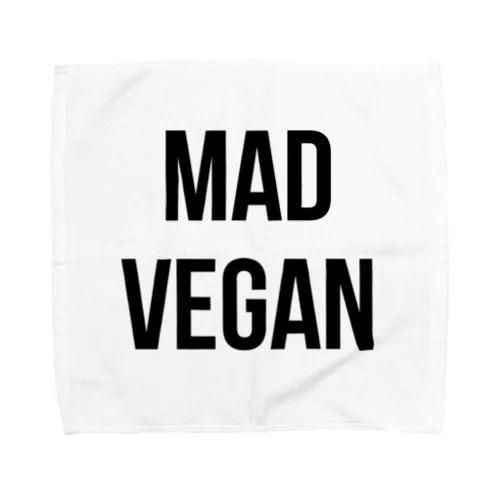 mad vegan（黒文字） タオルハンカチ