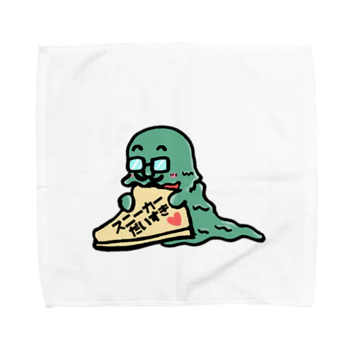 スニーカー好きのドロメガネ星人 Towel Handkerchief