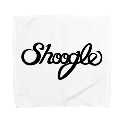 シューグル(Shoogle)ロゴ 黒字 タオルハンカチ