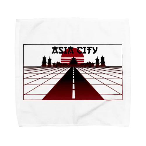  vaporwave asiacity  Towel Handkerchief