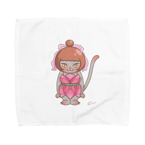 猫  Ｎｏ．㉔  (背景なし) Towel Handkerchief