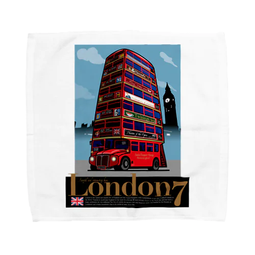 ロンドン7バス Towel Handkerchief