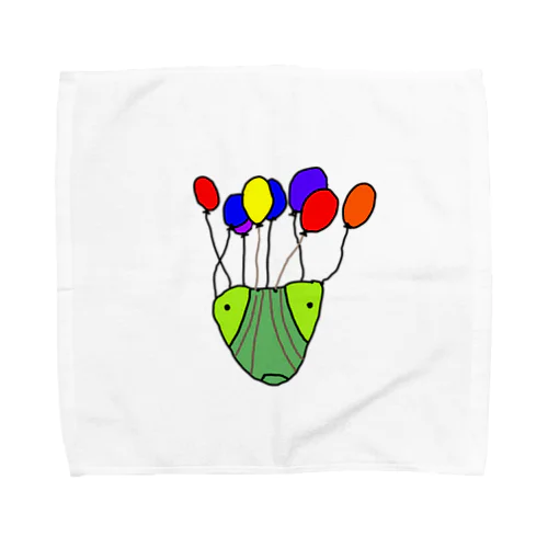 カマキリ風船(mantis balloon) Towel Handkerchief