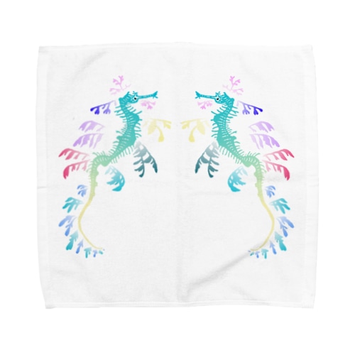リーフィーシードラゴン　カラフル Towel Handkerchief