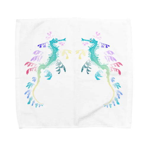 リーフィーシードラゴン　カラフル Towel Handkerchief