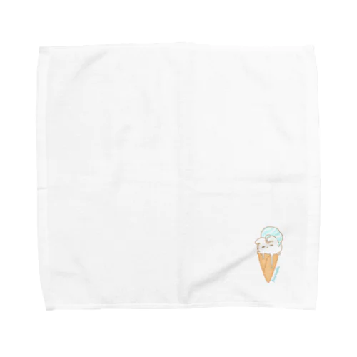 溶けるうさぎアイス Towel Handkerchief